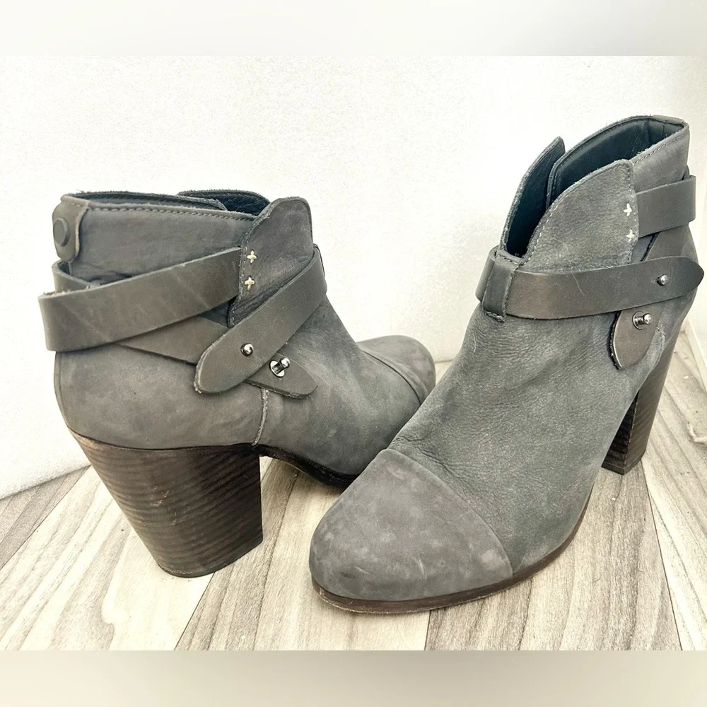 Rag and Bone Harrow suede ankle boots size 39 Dark Gray - Picture 3 of 11